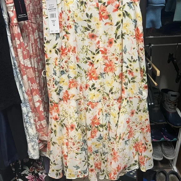 Floral Print Women's Dress - Picture 5 of 7